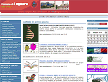 Tablet Screenshot of comune.legnaro.pd.it
